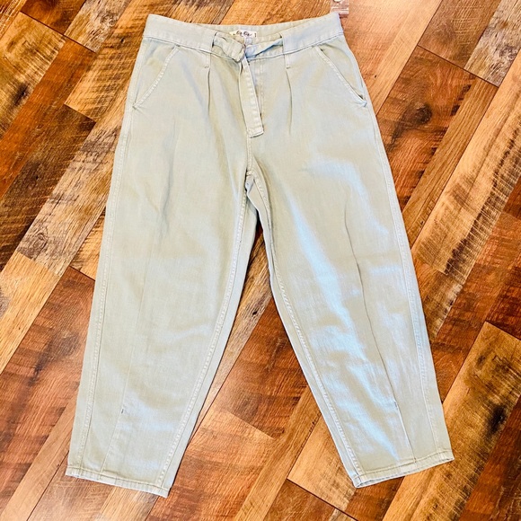 FREE PEOPLE Paloma High-Rise Slouchy Jeans Mint - Picture 6 of 13